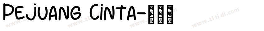 Pejuang Cinta字体转换